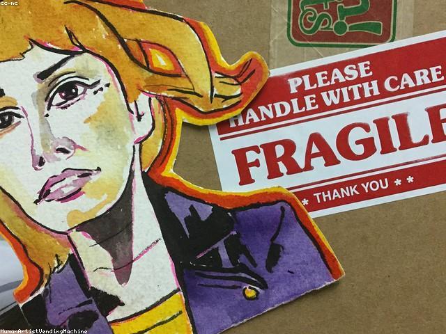 Fragile Handle With Care Stickers (100 Pcs)